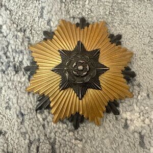 Vintage Agnew Signed Large 3 Inch Starburst Brooch Or Pendant